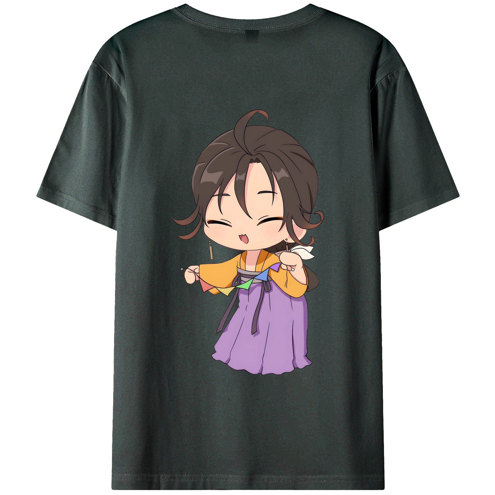 （画像用） 薬屋のひとりごと The Apothecary Diaries 綿100％ メンズ半袖Tシャツ（バックプリント） 通気性